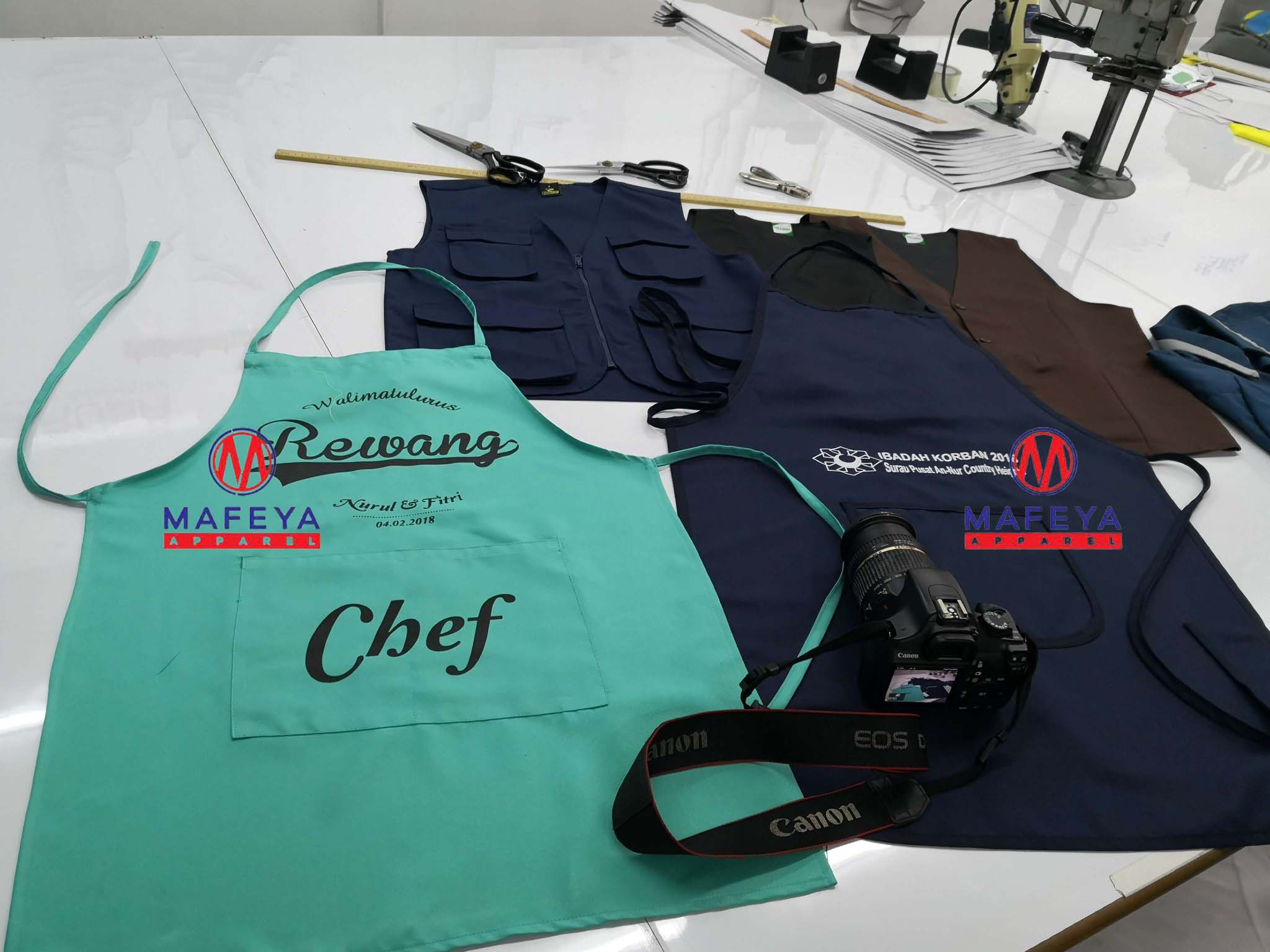 Tempah Apron Custom Made Cantik Dan Murah - Kilang Cetak Baju